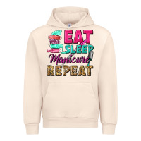 Sandshell eat sleep manicure repeat Urban Hoodie - NancyCooperArtShop
