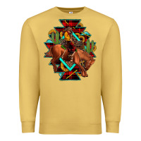 Antique Gold aztec rodeo cowboy christmas Premium Sweatshirt - JahusDesignShop