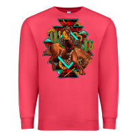 Cardinal aztec rodeo cowboy christmas Premium Sweatshirt - JahusDesignShop