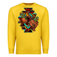 Lemon aztec rodeo cowboy christmas Premium Sweatshirt - JahusDesignShop