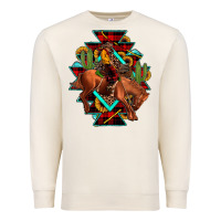 Sandshell aztec rodeo cowboy christmas Premium Sweatshirt - JahusDesignShop