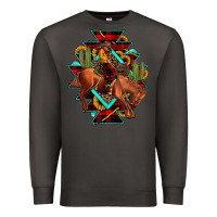 Smoke aztec rodeo cowboy christmas Premium Sweatshirt - JahusDesignShop