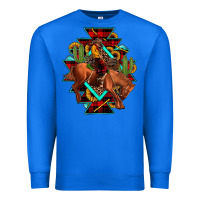 True Royal aztec rodeo cowboy christmas Premium Sweatshirt - JahusDesignShop