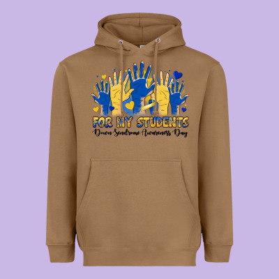 For My Students Down Sendrome Awareness Day Heavyweight Hoodie Designed By Artiststas