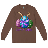 Chestnut easter bunny ear eggs easter vibes Long Sleeve Tee - RanaPortraitStore
