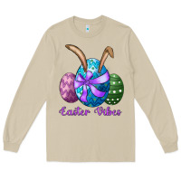 Mushroom easter bunny ear eggs easter vibes Long Sleeve Tee - RanaPortraitStore