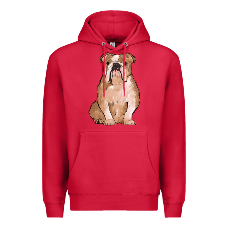 Bulldog Premium Hoodie by MaliasSmallBusiness | Teevron