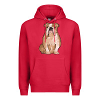 Cardinal bulldog Premium Hoodie - MaliasSmallBusiness