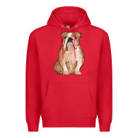 Red bulldog Premium Hoodie - MaliasSmallBusiness