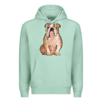 Seafoam bulldog Premium Hoodie - MaliasSmallBusiness