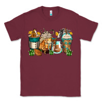 Burgundy horses coffee cups Classic Tee - Zillion Design Studio