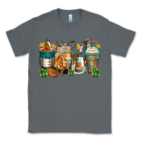 Charcoal Heather horses coffee cups Classic Tee - Zillion Design Studio
