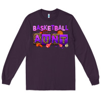 Plum basketball aunt Long Sleeve Tee - AdoDesignShop