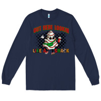 Navy out here lookin like a snack Long Sleeve Tee - Zillion Design Studio