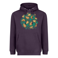 Plum christmas gingerbread cookies patch Heavyweight Hoodie - BundleAndBundleShop