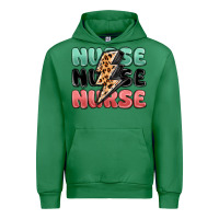 Emerald nurse leopard lightning bolt Urban Hoodie - MaliasSmallBusiness