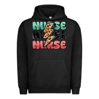 Pigment Black nurse leopard lightning bolt Urban Hoodie - MaliasSmallBusiness