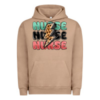 Nurse Leopard Lightning Bolt Urban Hoodie | Teevron