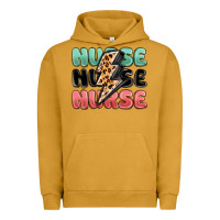 Pigment Peanut Butter nurse leopard lightning bolt Urban Hoodie - MaliasSmallBusiness