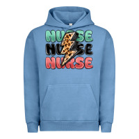 Pigment Pebble Blue nurse leopard lightning bolt Urban Hoodie - MaliasSmallBusiness