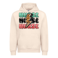 Sandshell nurse leopard lightning bolt Urban Hoodie - MaliasSmallBusiness