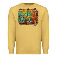 Antique Gold don't jesus done it that way western skeleton Premium Sweatshirt - Artiststas