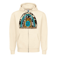 Sandshell rainbow sunflower gemstone Zipper Hoodie - RanaPortraitStore