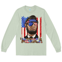 Matcha merica with lincoln Long Sleeve Tee - texasbilliewilder
