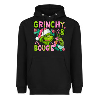 Black christmas characters and bougie Heavyweight Hoodie - AdoDesignShop