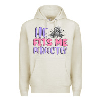 Oatmeal Heather he fits me perfectly Premium Hoodie - MaliasSmallBusiness