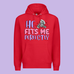 He Fits Me Perfectly Premium Hoodie Designed By Maliassmallbusiness