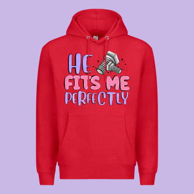 He Fits Me Perfectly Premium Hoodie Designed By Maliassmallbusiness