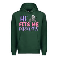Sports Green he fits me perfectly Premium Hoodie - MaliasSmallBusiness