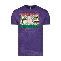 Cloud Purple Chillin with my Snowmies Vintage Tee - BarkalooDesign
