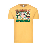 Vintage Mustard Chillin with my Snowmies Vintage Tee - BarkalooDesign