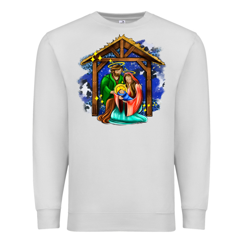 Jesus And Mary With God Premium Sweatshirt by AdoDesignShop | Teevron