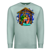 Seafoam jesus and mary with god Premium Sweatshirt - AdoDesignShop