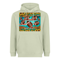 Matcha football turquoise sunflower Heavyweight Hoodie - JahusDesignShop