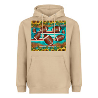Mushroom football turquoise sunflower Heavyweight Hoodie - JahusDesignShop