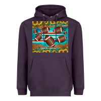 Plum football turquoise sunflower Heavyweight Hoodie - JahusDesignShop