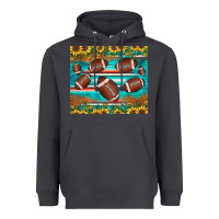 Smoke football turquoise sunflower Heavyweight Hoodie - JahusDesignShop
