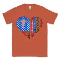 Copper 4th of july nurse heart flag Classic Tee - texasbilliewilder