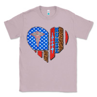 Lilac 4th of july nurse heart flag Classic Tee - texasbilliewilder