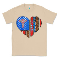 4th Of July Nurse Heart Flag Classic Tee | Teevron