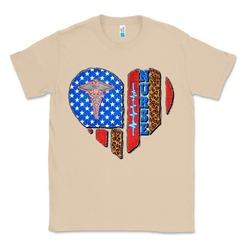 4th Of July Nurse Heart Flag Classic Tee by texasbilliewilder | Teevron