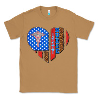 Toasted Coconut 4th of july nurse heart flag Classic Tee - texasbilliewilder