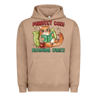 Pigment Burro purrfect cozy reading vibes Urban Hoodie - MaliasSmallBusiness