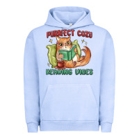 Pigment Grape Ice purrfect cozy reading vibes Urban Hoodie - MaliasSmallBusiness