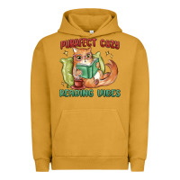 Pigment Peanut Butter purrfect cozy reading vibes Urban Hoodie - MaliasSmallBusiness
