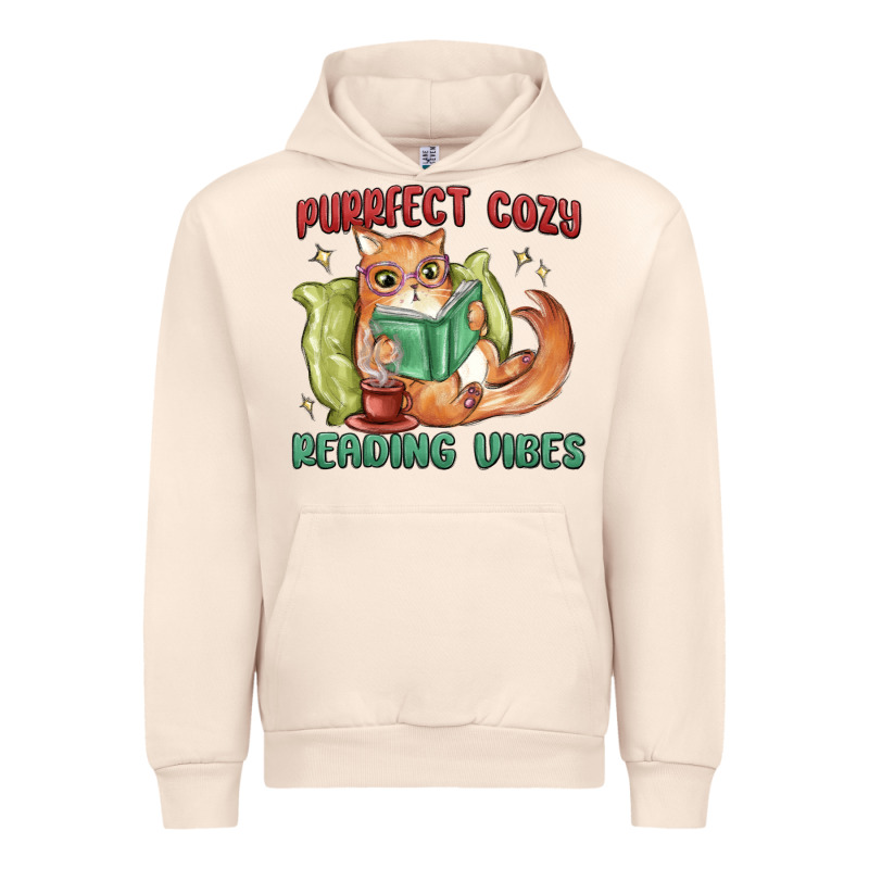 Purrfect Cozy Reading Vibes Urban Hoodie by MaliasSmallBusiness | Teevron
